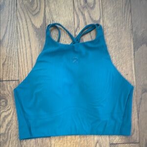 lululemon athletica Teal Sports Bra & Barry’s logo